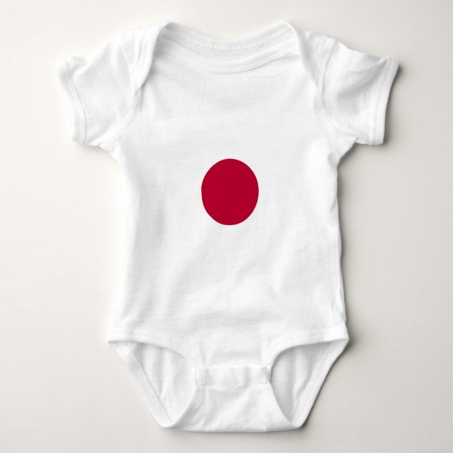 Body Para Bebê Traje de bebê patriótico com bandeira do Japão (Frente)