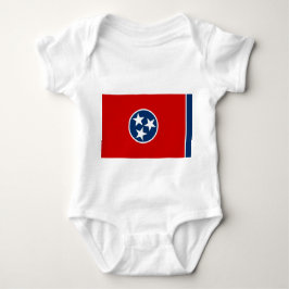 Body Para Bebê Traje de bebê patriótico com bandeira do Tennessee