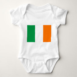 Body Para Bebê Traje de bebê patriótico com bandeira Irlanda