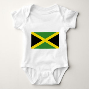 Body Para Bebê Traje de bebê patriótico com bandeira Jamaica