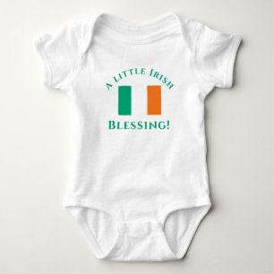 Body Para Bebê Traje de bebê patriótico irlandês personalizável