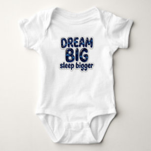 Body Para Bebê Traje de Bebê Sonho Grande Sono Maior Bodysuit