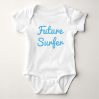 Traje de bebê surfista futuro
