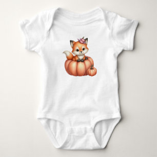 Body Para Bebê Traje de Chá de fraldas de outono de Camisa-T