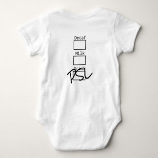 Body Para Bebê Traje de Latte da especiaria da abóbora