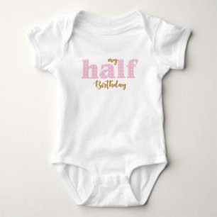 Body Para Bebê Traje de meia-aniversário para meninas