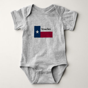Body Para Bebê Traje de menino do Texas