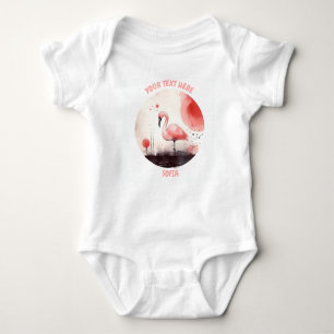 Body Para Bebê Traje personalizado BabyFlamingo