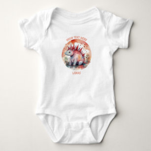 Body Para Bebê Traje personalizado para bebês dinossauros