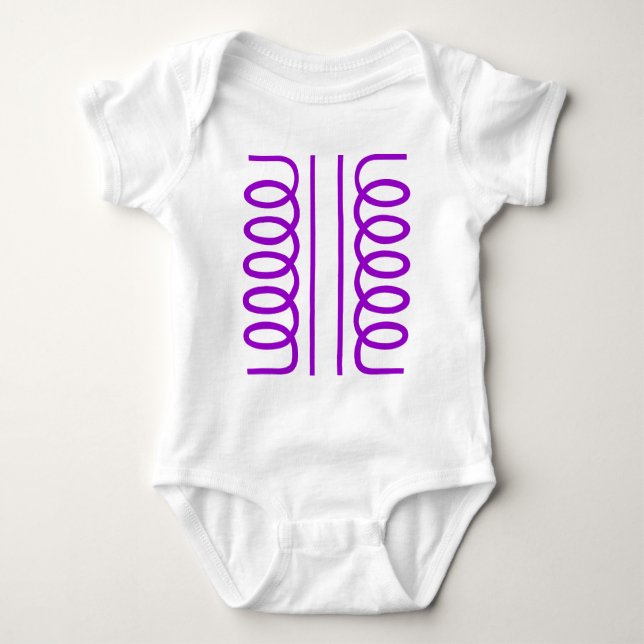 Body Para Bebê Transformador elétrico (Frente)