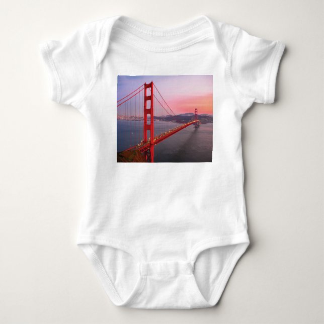 Body Para Bebê travesseiro decorativo da ponte ouro (Frente)
