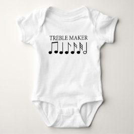 Body Para Bebê Treble Maker Música Engraçada