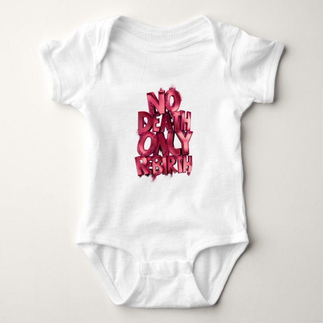 Body Para Bebê Trendy Baby Jersey Bodysuit Nodeath Only Rebirth (Frente)