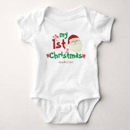 Body Para Bebê Trendy Cute Santa Claus My First Christmas Newborn