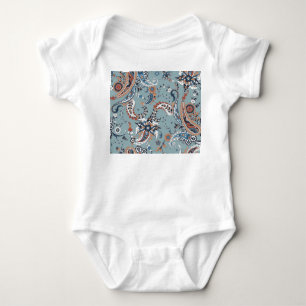 Body Para Bebê Trendy Indian paisley: plano geral sem falhas.