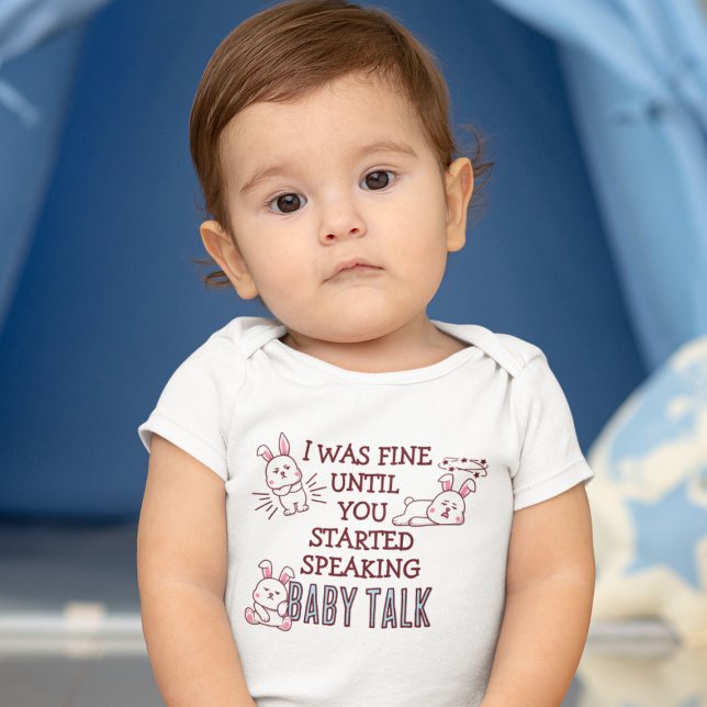Body Para Bebê Três Coelhinhos Não Gostam de Conversa de Bebê (Criador carregado)