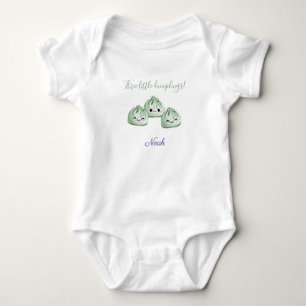 Body Para Bebê Três Pequenos Bolinhos, Trigêmeos Personalizados B