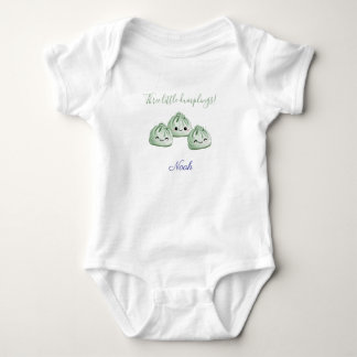 Body Para Bebê Três Pequenos Bolinhos, Trigêmeos Personalizados B