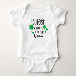 Body Para Bebê Trevo Mais Fofo do Canteiro, Nome ©GraphicLoveShop