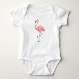 Body Para Bebê Tribal Flamingo