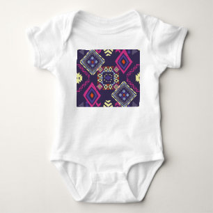 Body Para Bebê Tribal, origem geométrica primitiva.