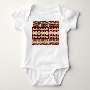 Body Para Bebê Tribal Striped: Trabalho de arte Ornamental.