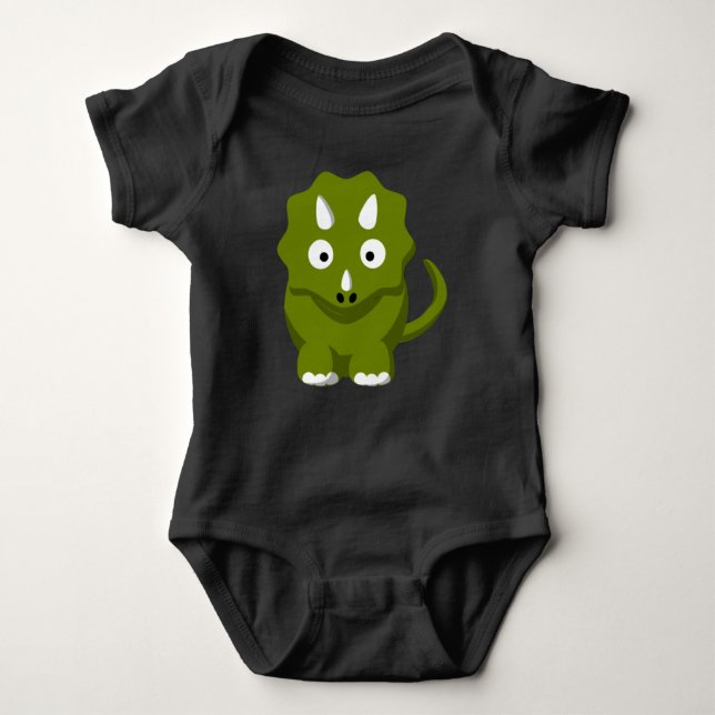 Body Para Bebê Triceratops Dino Baby Bodycase (Frente)