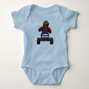 Body Para Bebê Triciclo Icônico Fofa Menina Menino Halloween 2023