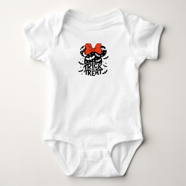 Body Para Bebê Trick ou trate mini (Frente)