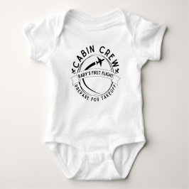 Body Para Bebê Tripulação de cabina preparada para decolagem, pri