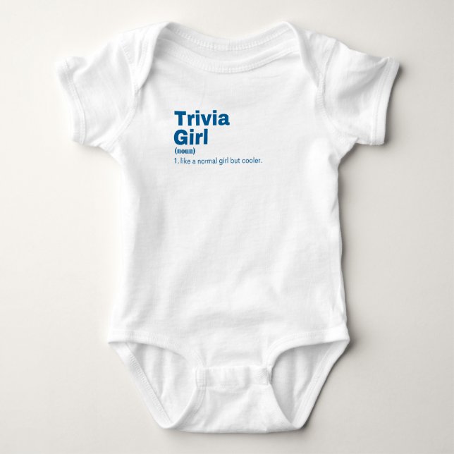 Body Para Bebê Trivia Girl - Trivia (Frente)