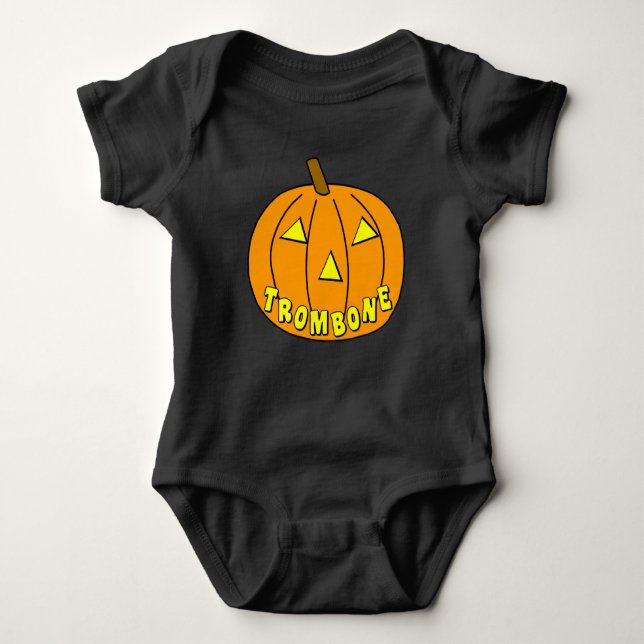 Body Para Bebê Trombone Halloween Popkin (Frente)