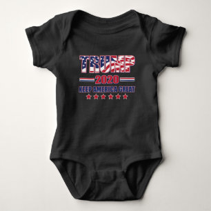 Body Para Bebê Trump 2020 Mantenha a América Grande Novamente