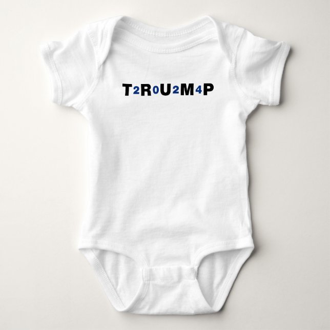 Body Para Bebê Trump 2024 Blue (Frente)