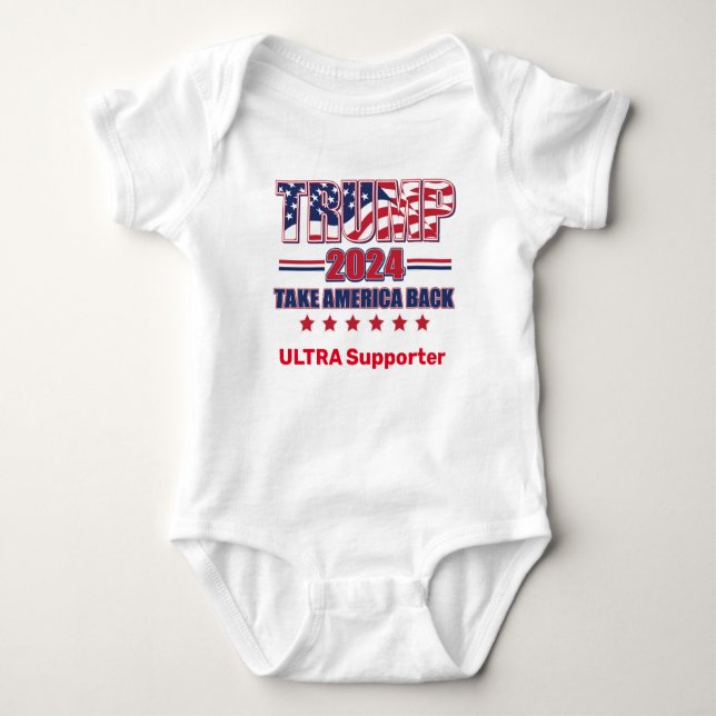 Body Para Bebê Trump 2024 Ultra Supporter (Frente)