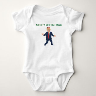 Body Para Bebê Trump Feliz Natal Roupas de Bebê