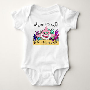 Body Para Bebê Tubarãozinho do Bebê Shark