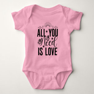 Body Para Bebê Tudo o que Você Precisa é Amor-20230