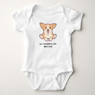 Body Para Bebê Tudo o que você precisa é amor e cachorro baby Cam