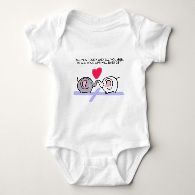 Body Para Bebê Tudo o que você toca (Frente)