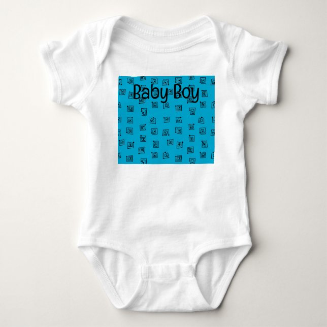 Body Para Bebê Turquoise Mazes (Frente)