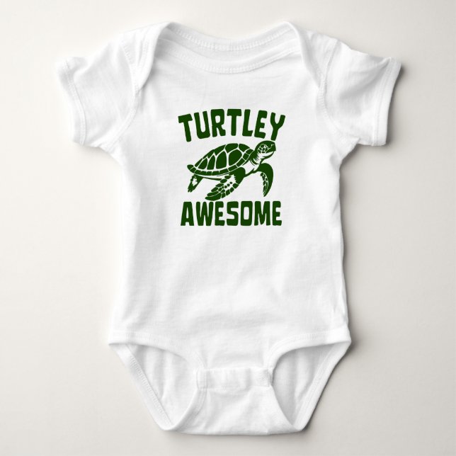 BODY PARA BEBÊ TURTLEY AWESOME (Frente)