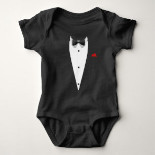 Body Para Bebê Tuxedo com Bowtie Engraçado Presente para Casament