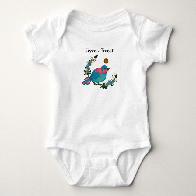 Body Para Bebê Tweet Birdie Baby One-Piece (Frente)