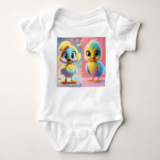 Body Para Bebê Tweety. em cores pastosas. infantil e divertido