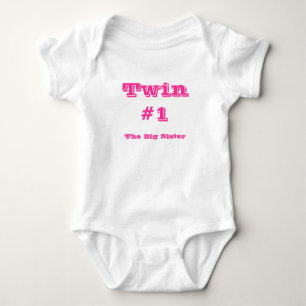 Body Para Bebê Twin#1, A Irmã Grande