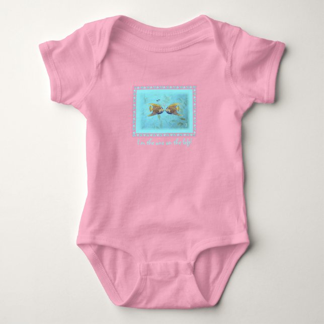 Body Para Bebê Twin Girl Angelfish (Frente)