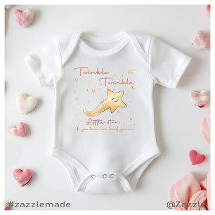 Body Para Bebê Twinkle Twinkle Little Star Boho Personalize