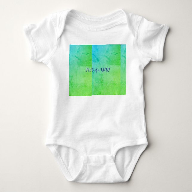 Body Para Bebê Two of a KIND Baby Shirt  (Frente)