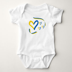 Body Para Bebê Ucrânia Hearts Baby Bodydress